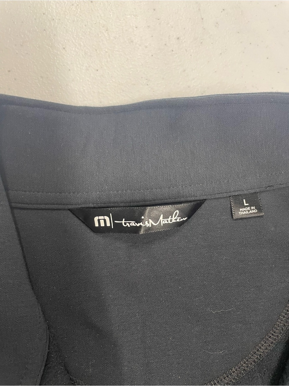Travis Mathew Men’s Zip-Up Sweater in Navy Blue